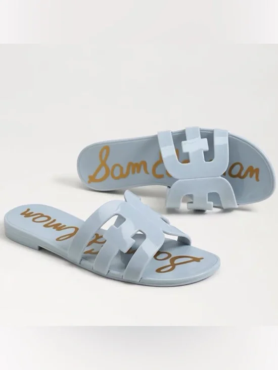 Sam Edelman Women’s Bay Jelly Slide Sandals Cape Blue Size-9 NIB - Picture 7 of 9